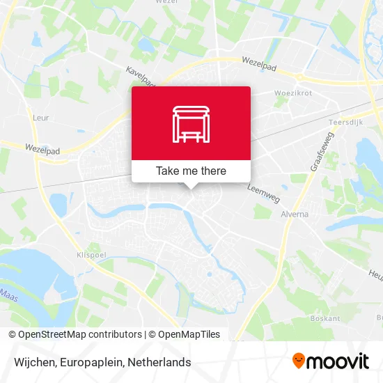 Wijchen, Europaplein map