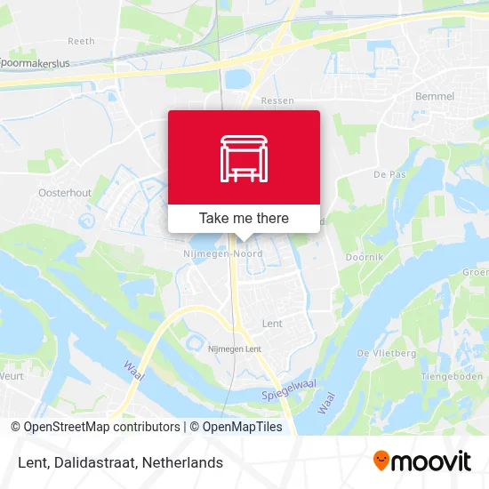 Lent, Dalidastraat map