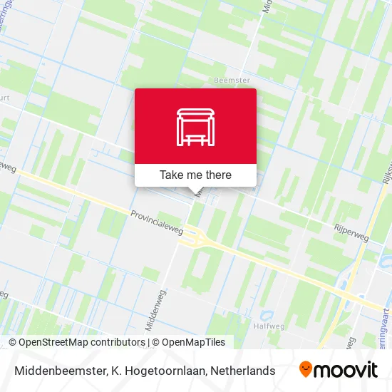 Middenbeemster, K. Hogetoornlaan map