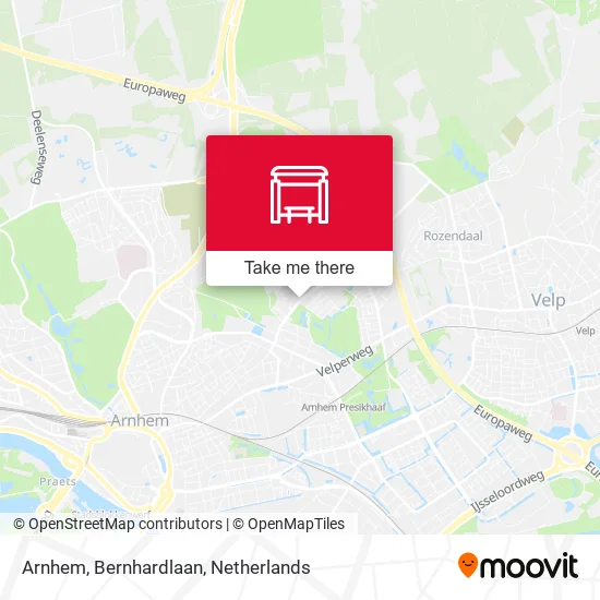 Arnhem, Bernhardlaan map