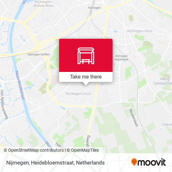 Nijmegen, Heidebloemstraat map