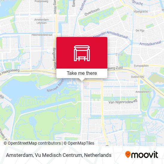 Amsterdam, Vu Medisch Centrum map