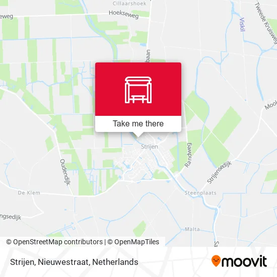 Strijen, Nieuwestraat map