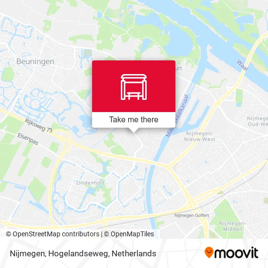 Nijmegen, Hogelandseweg map