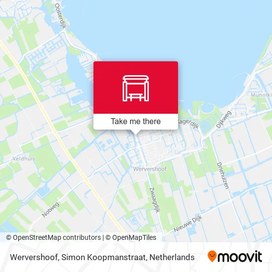 Wervershoof, Simon Koopmanstraat map