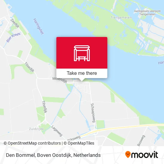 Den Bommel, Boven Oostdijk map