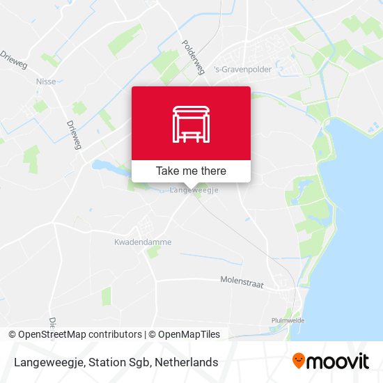 Langeweegje, Station Sgb map