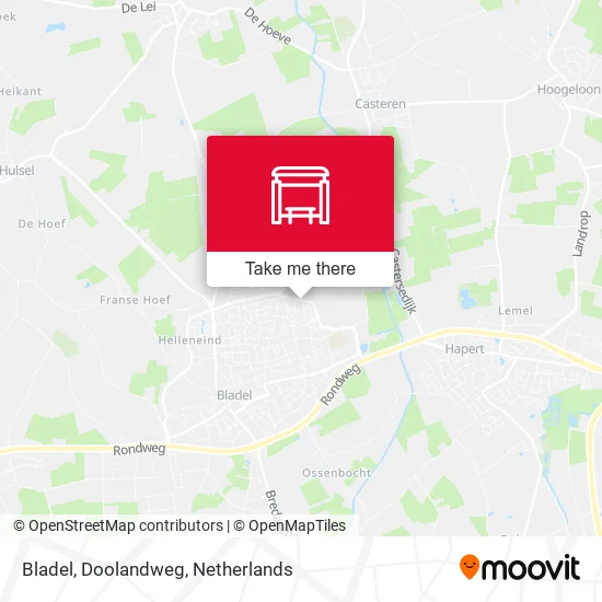 Bladel, Doolandweg map