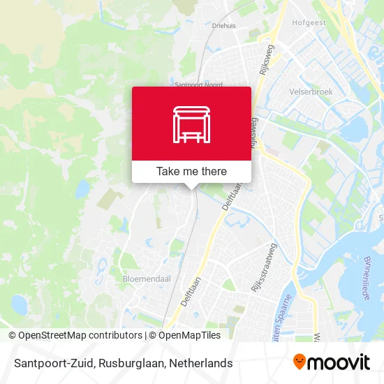 Santpoort-Zuid, Rusburglaan map