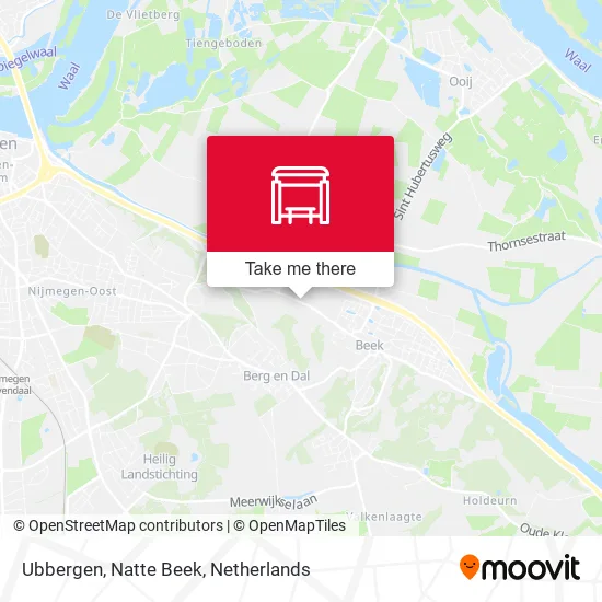 Ubbergen, Natte Beek map