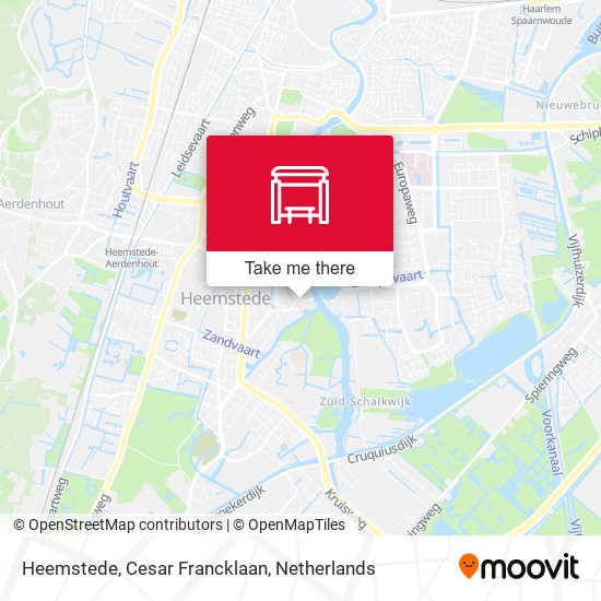 Heemstede, Cesar Francklaan map