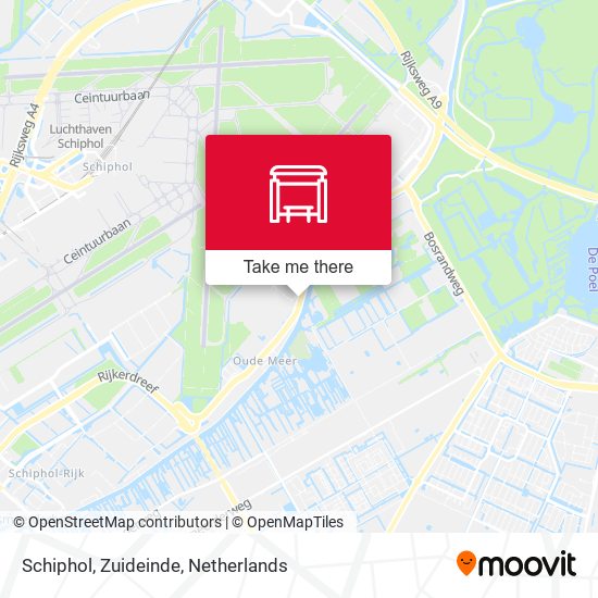 Schiphol, Zuideinde Karte