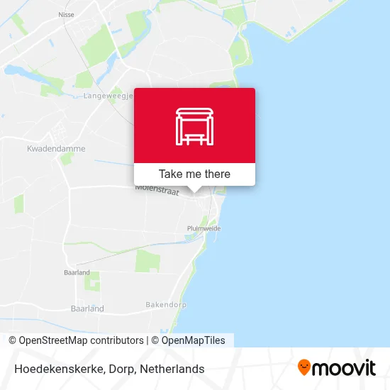 Hoedekenskerke, Dorp map