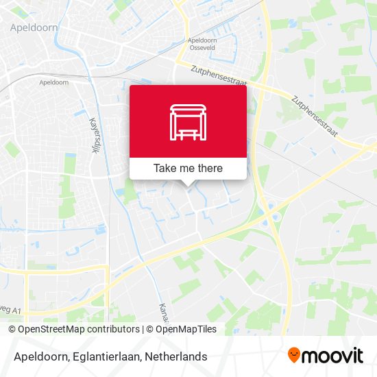 Apeldoorn, Eglantierlaan Karte