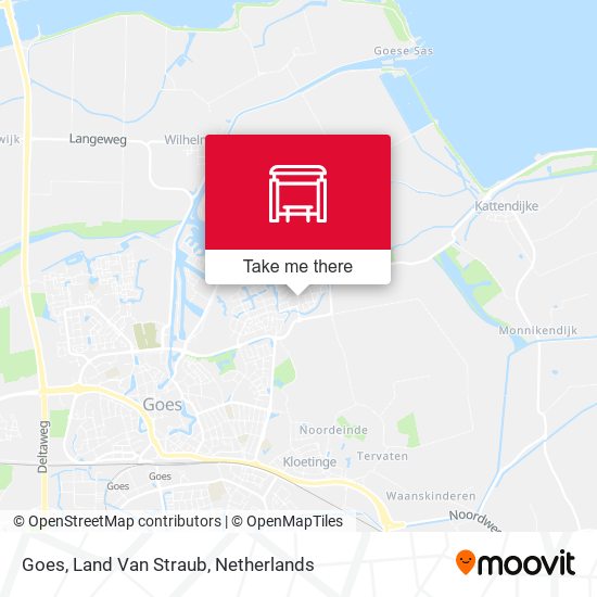 Goes, Land Van Straub map