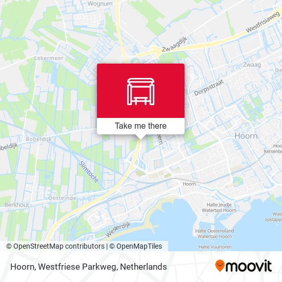 Hoorn, Westfriese Parkweg map