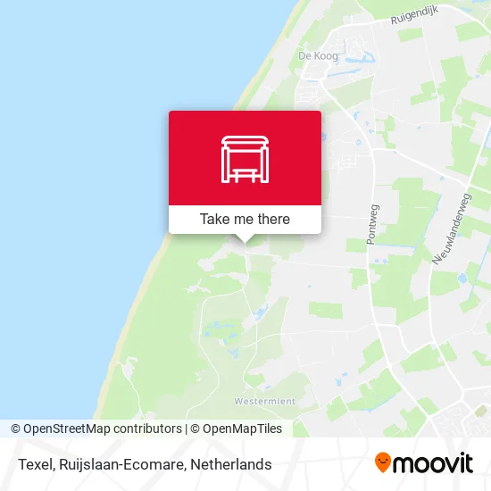 Texel, Ruijslaan-Ecomare map