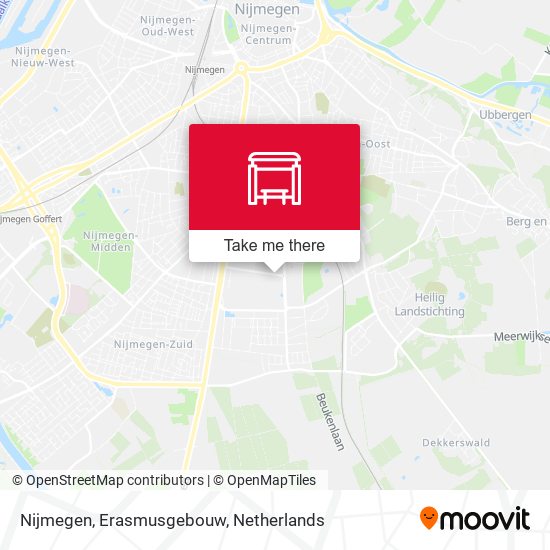 Nijmegen, Erasmusgebouw map