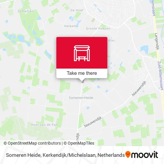 Someren Heide, Kerkendijk / Michelslaan map