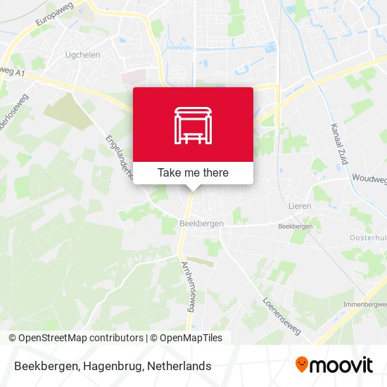 Beekbergen, Hagenbrug map