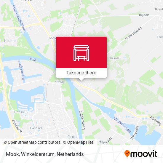 Mook, Winkelcentrum map