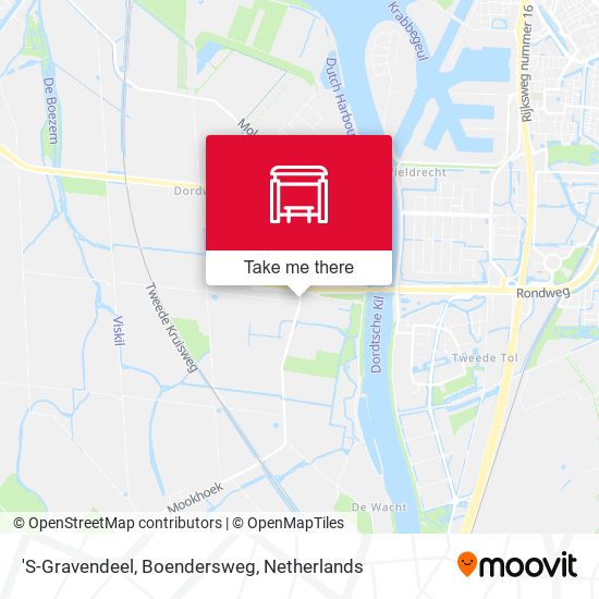 'S-Gravendeel, Boendersweg map