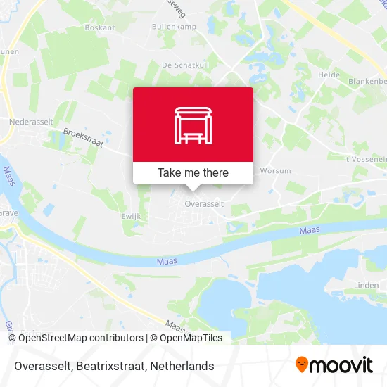 Overasselt, Beatrixstraat map