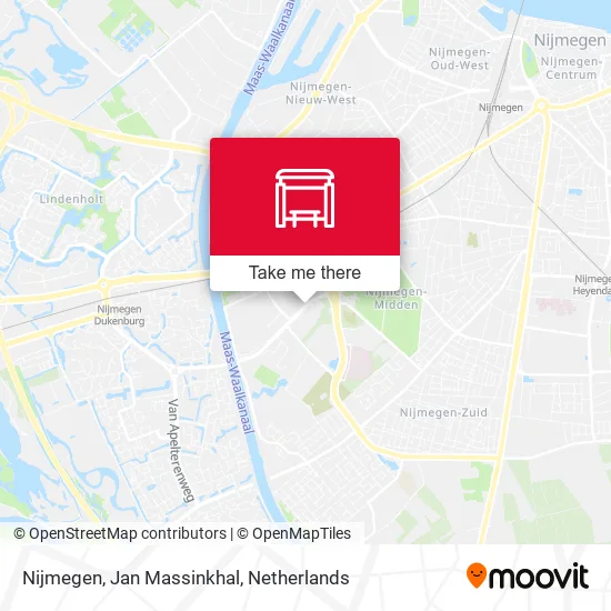 Nijmegen, Jan Massinkhal map