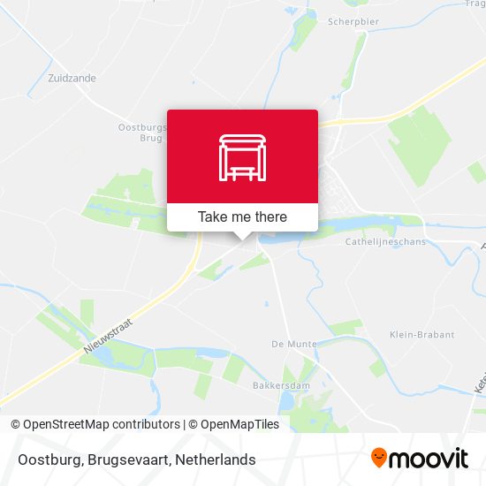 Oostburg, Brugsevaart map