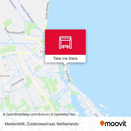 Medemblik, Zuiderzeestraat map