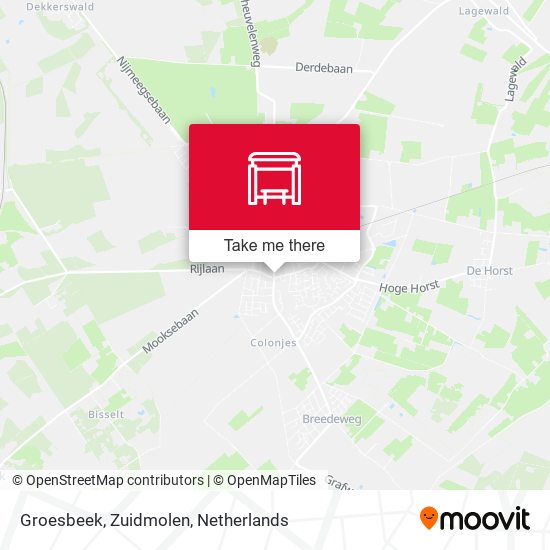 Groesbeek, Zuidmolen map
