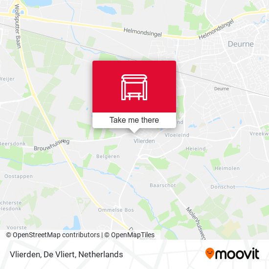 Vlierden, De Vliert map