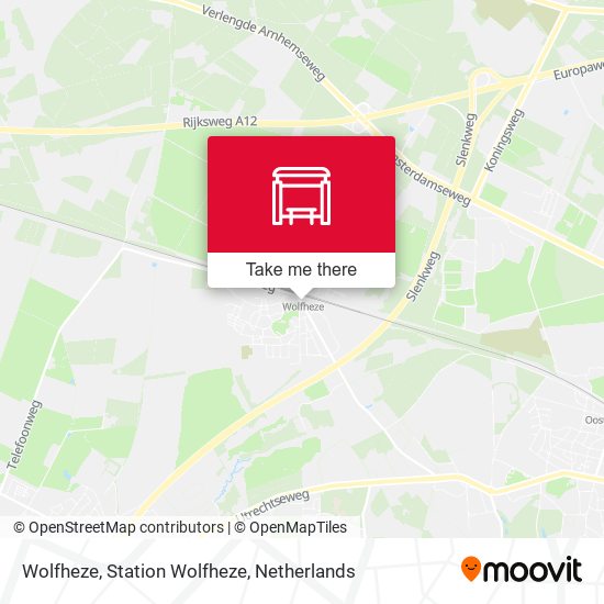 Wolfheze, Station Wolfheze map