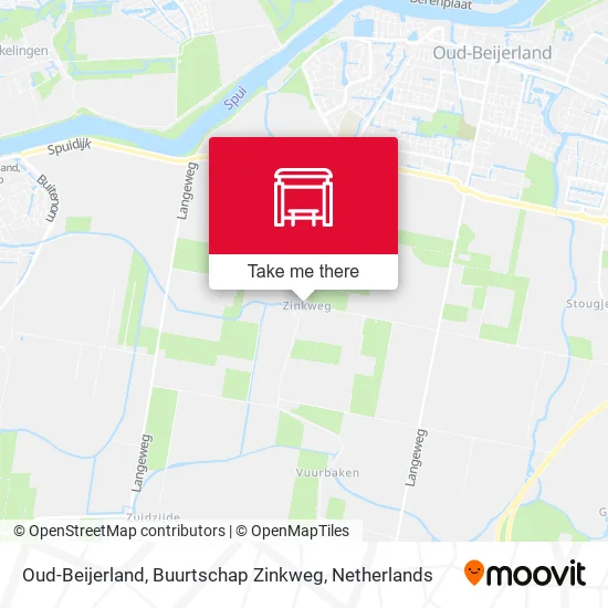 Oud-Beijerland, Buurtschap Zinkweg map
