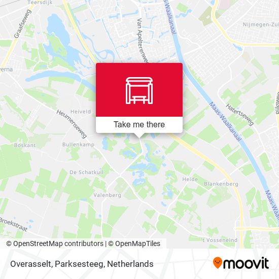 Overasselt, Parksesteeg map