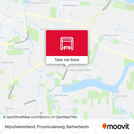 Mijnsheerenland, Provincialeweg map