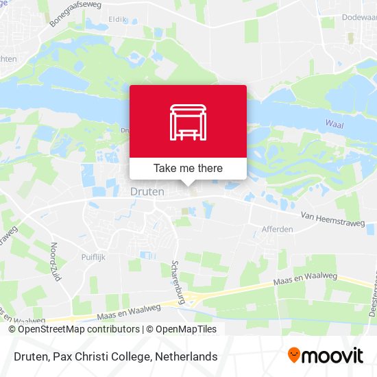 Druten, Pax Christi College map