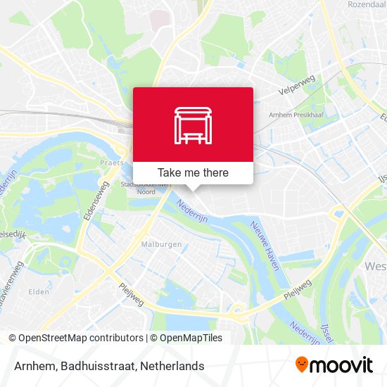 Arnhem, Badhuisstraat map