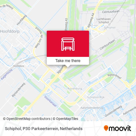 Schiphol, P30 Parkeerterrein map