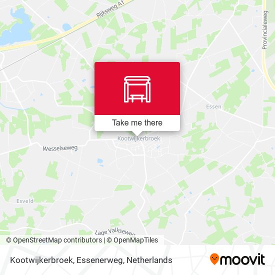 Kootwijkerbroek, Essenerweg map