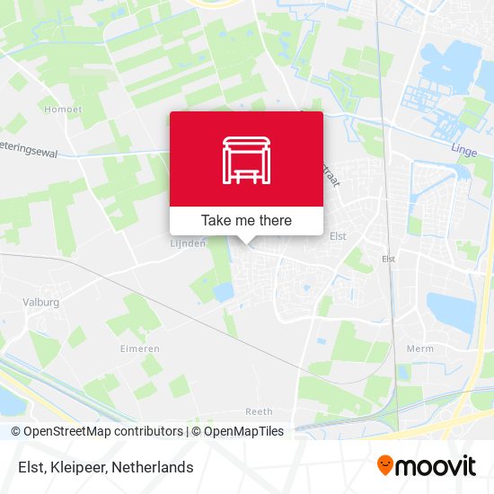 Elst, Kleipeer map