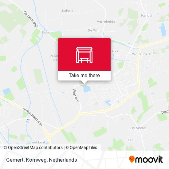 Gemert, Komweg map