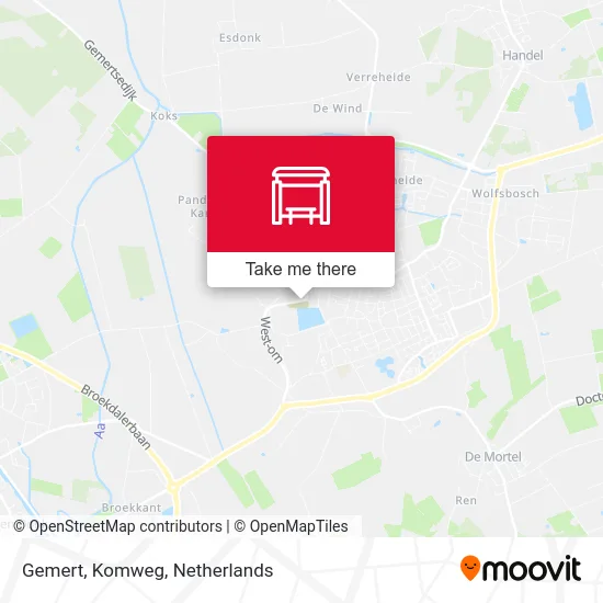 Gemert, Komweg Karte