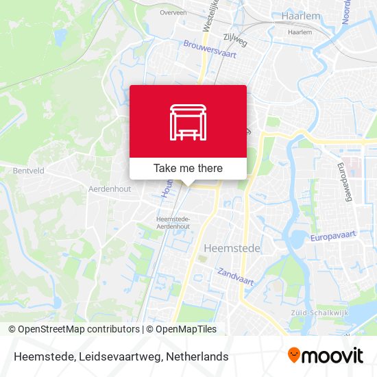 Heemstede, Leidsevaartweg map