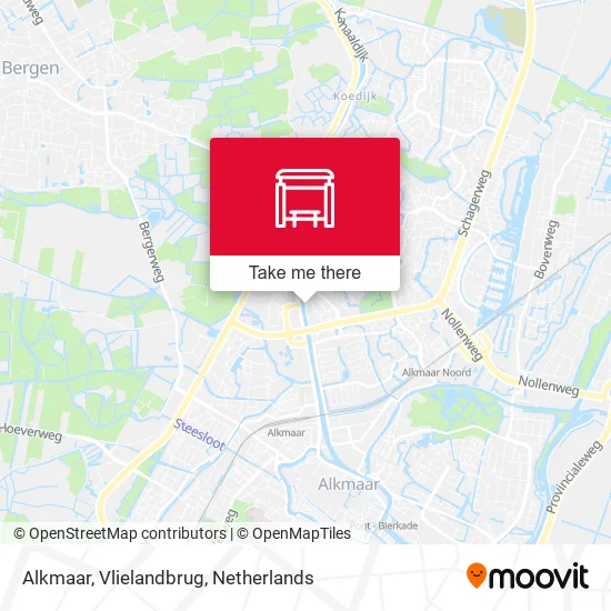 Alkmaar, Vlielandbrug map