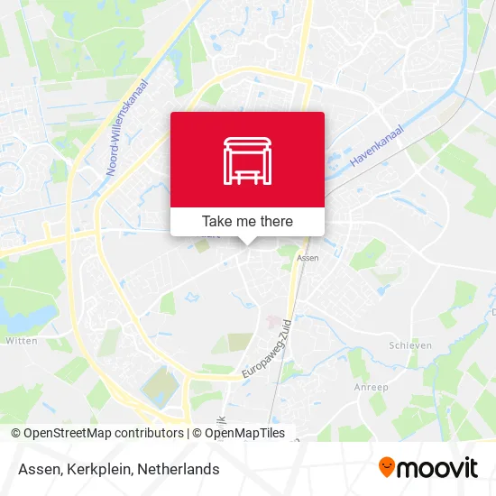 Assen, Kerkplein map