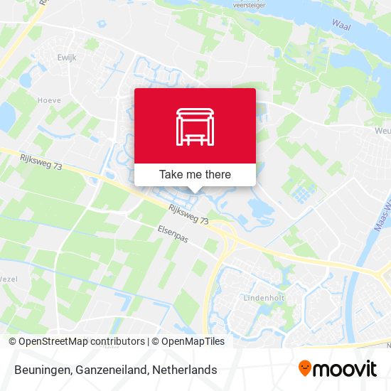 Beuningen, Ganzeneiland map