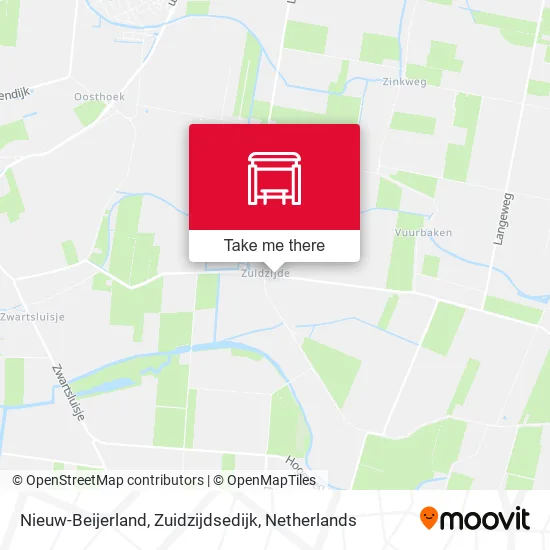 Nieuw-Beijerland, Zuidzijdsedijk map