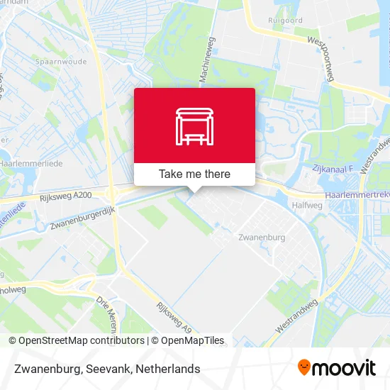 Zwanenburg, Seevank map