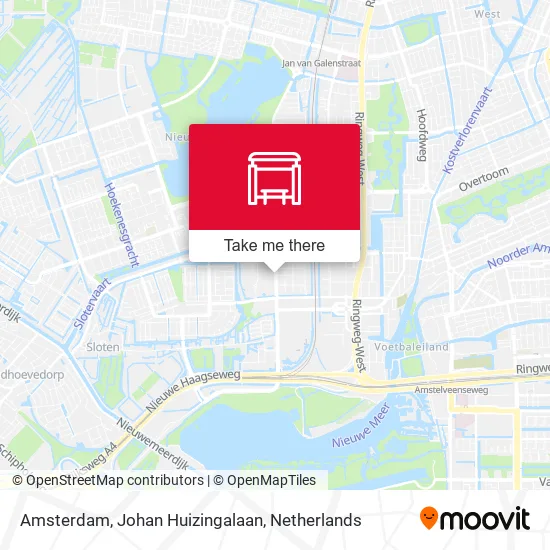 Amsterdam, Johan Huizingalaan map